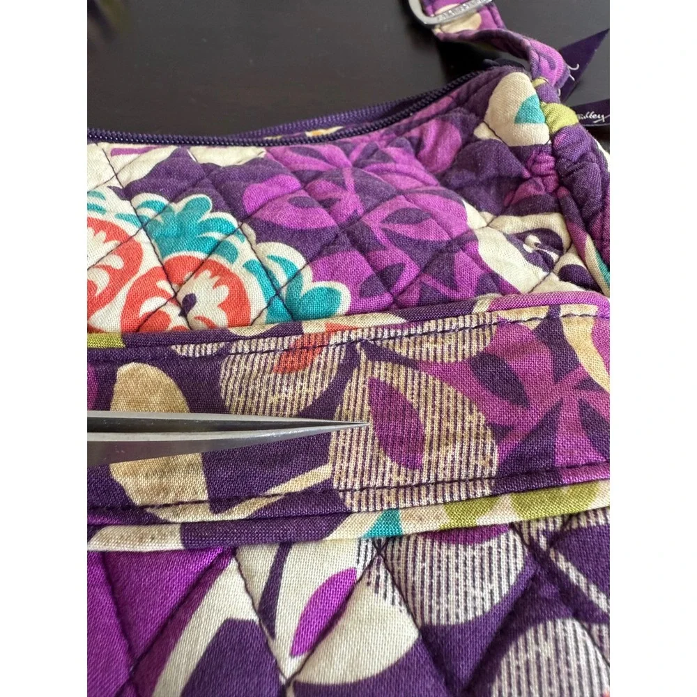 Vera Bradley Floral Hobo Bag Women's Quilted Shoulder Bag Purse‎